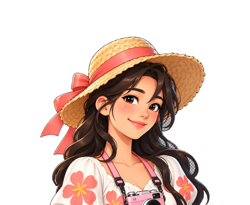 游客少女 立绘